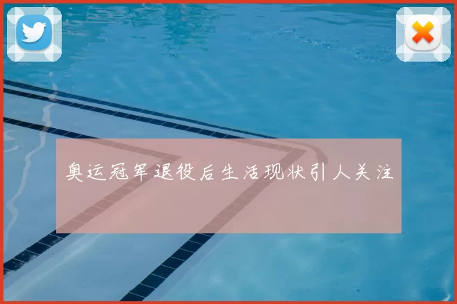 奥运冠军退役后生活现状引人关注